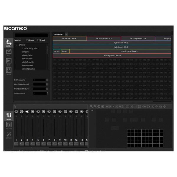 Cameo DVC PRO 1024-Channel USB to DMX-Interface and Control Software - application image 3