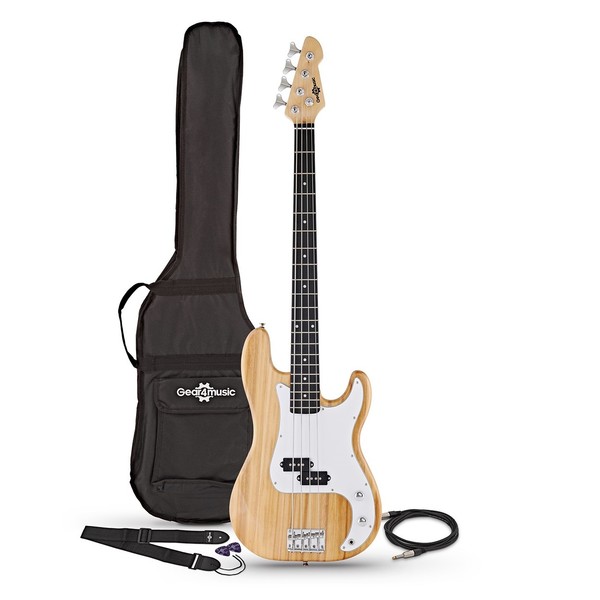 LA Bass Guitar by Gear4music, Natural