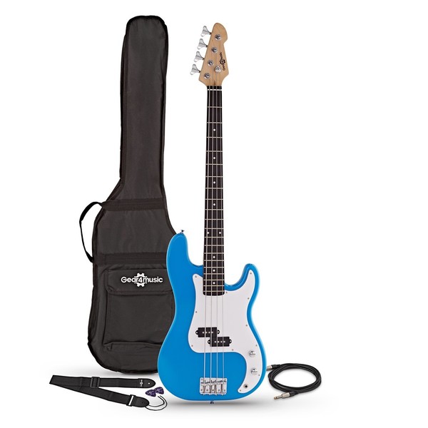 LA Bass Guitar by Gear4music, Blue