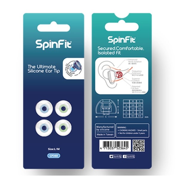 SpinFit CP360-L/M packages 