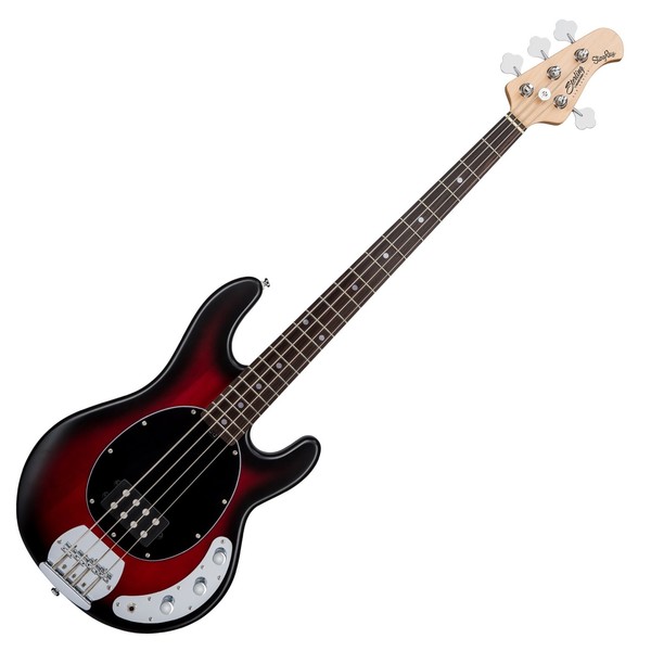 Sterling SUB Ray4 Bass JTB, Ruby Red Burst Satin - Main