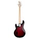 Sterling SUB Ray4 Bass JTB, Ruby Red Burst Satin - Back