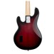 Sterling SUB Ray4 Bass JTB, Ruby Red Burst Satin -  Body Back