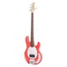 Sterling SUB Ray4 Bass JTB, Fiesta Red - Angle