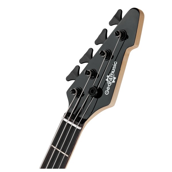 Harlem V Bass Guitar + 15W Amp Pack, Trans Black