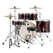 Mapex Storm Limited Edition 22'' 5pc Drum Kit with Cymbals, Red - behind