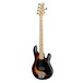 Sterling SUB Ray5 Bass MN, Vintage Sunburst Satin - Angle 1