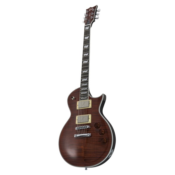 ESP LTD EC-1000-FM Fluence, Tiger Eye - slant