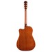 Fender CD-140SCE Dreadnought Electro Acoustic WN, All-Mahogany - Back View