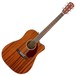 Fender CD-140SCE Dreadnought Electro Acoustic WN, All-Mahogany - Front View