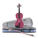 Stentor Harlequin Violin Outfit, Raspberry Pink, 4/4