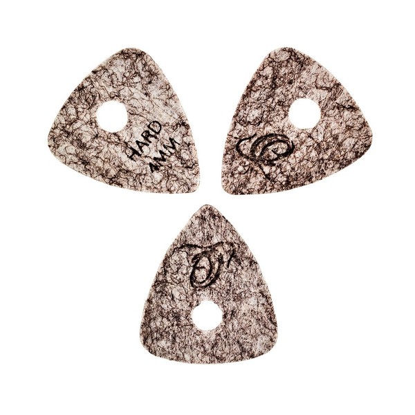 Ortega 4mm Hard Felt Picks, Pack of 3