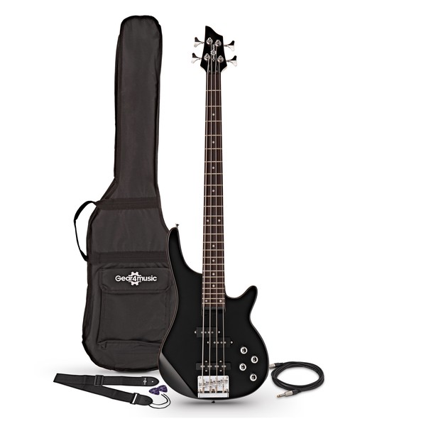 Chicago Bass Guitar by Gear4music, Black