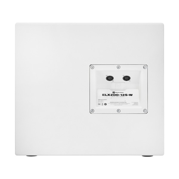 Electro-Voice ELX200-12S-W 12'' Passive Subwoofer, White, Rear