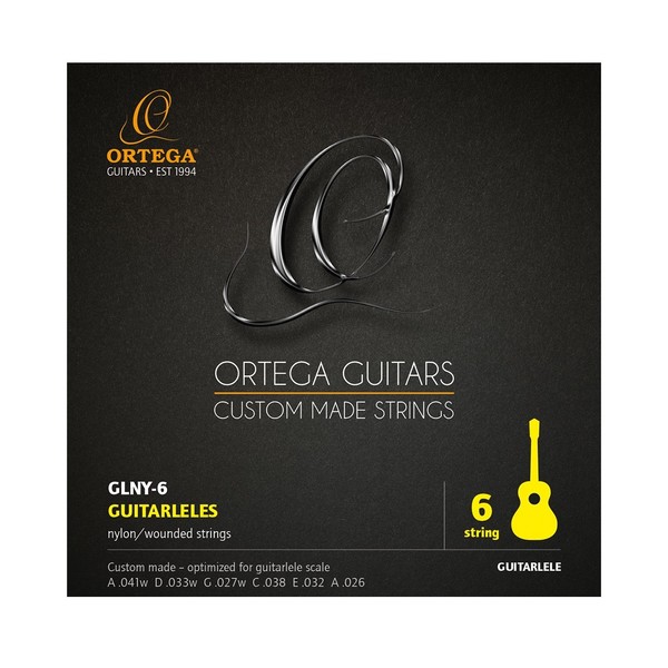 Ortega Guitarlele Strings - Front View