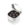 Martin 18APP0005 Bridge Pins Liquid Metal 6 Tin, Grey w/ Red Inlay