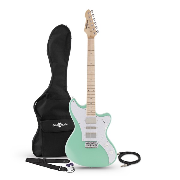 Seattle Electric Guitar by Gear4music, Seafoam Green