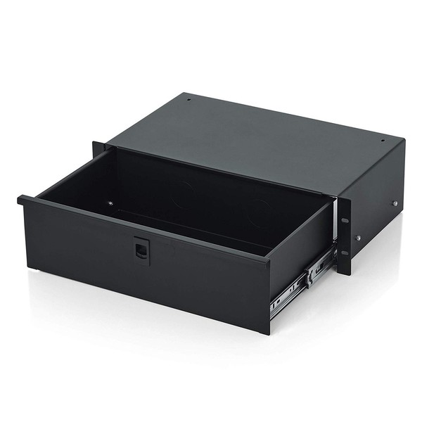 Gator GRW-DRWSH3 Rackworks Shallow 3U Drawer, 10'' Deep, Front Angled Open