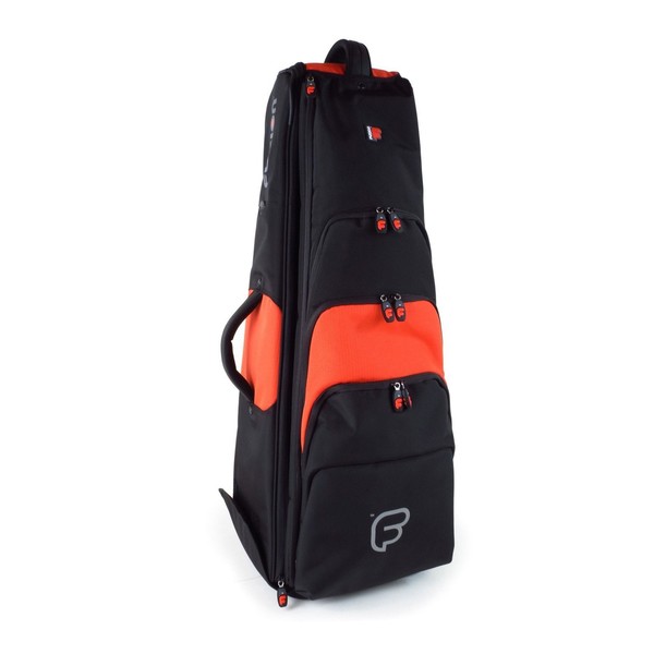 Fusion Premium Bass Trombone Gig Bag, Black and Orange