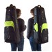 Fusion Premium Bass Trombone Gig Bag, Black and Lime, Backpack Straps