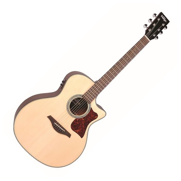 Vintage VGA900 Electro Acoustic Sweetwater, Natural - Front