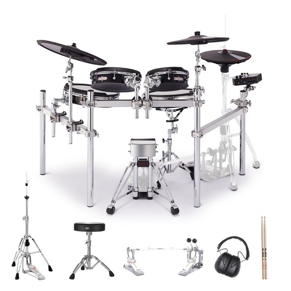 Pearl e/MERGE Trad. Drum Kit w/Hardware inc. Demonator Double Pedal