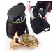 Fusion Urban Fixed French Horn Gig Bag, Black, Backpack Straps