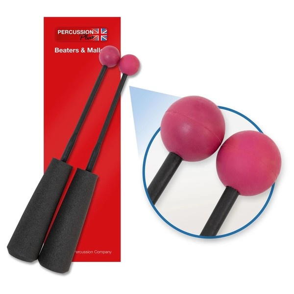 Percussion Plus Easy Grip Hard Rubber Beaters