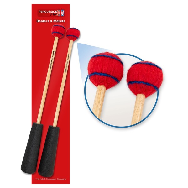 Percussion Plus Easy Grip Medium Wound Mallets