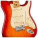 Fender American Ultra Stratocaster MN, Plasma Red Burst - close