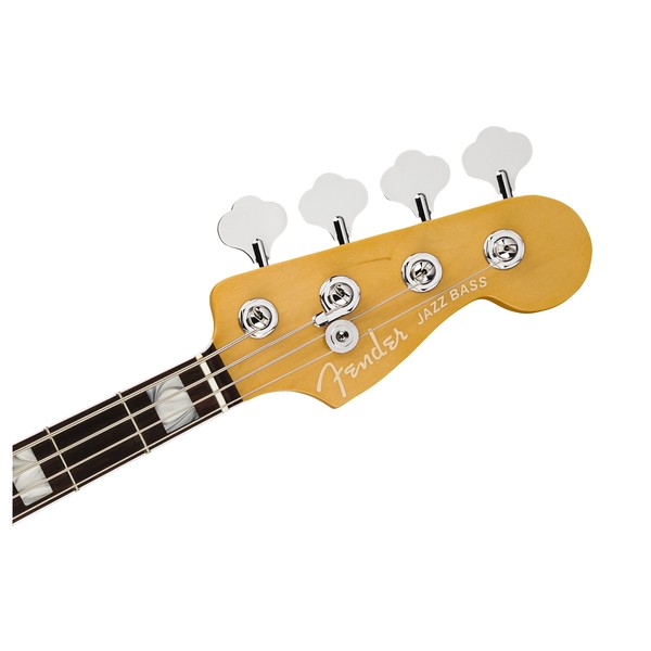 Fender American Ultra Jazz Bass RW, Arctic Pearl - headstock