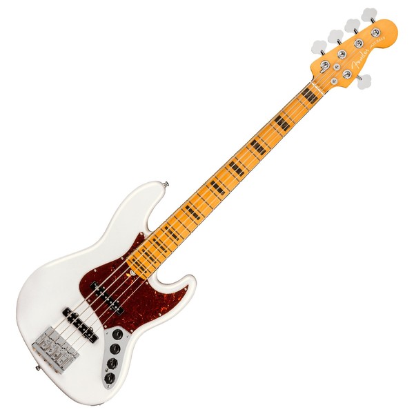 Fender American Ultra Jazz Bass V MN, Arctic Pearl