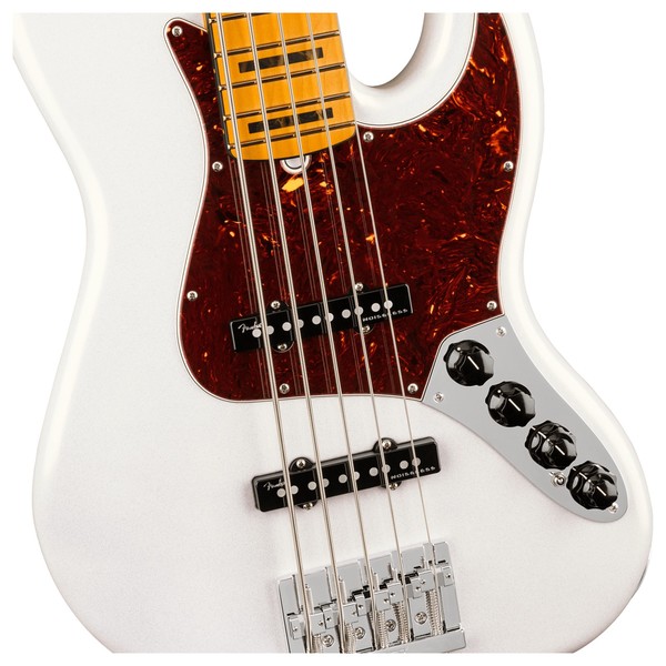 Fender American Ultra Jazz Bass V MN, Arctic Pearl | Gear4music