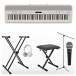 Roland FP 90 Digital Piano Vocalist Pack with Microphone, White