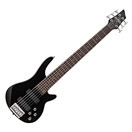 Chicago 6-snarige Basgitaar van Gear4music, Zwart