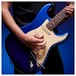 Fender American Ultra Stratocaster HSS RW, Cobra Blue - close up