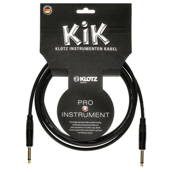 Klotz KIK Black Pro Instrument Cable, 9m