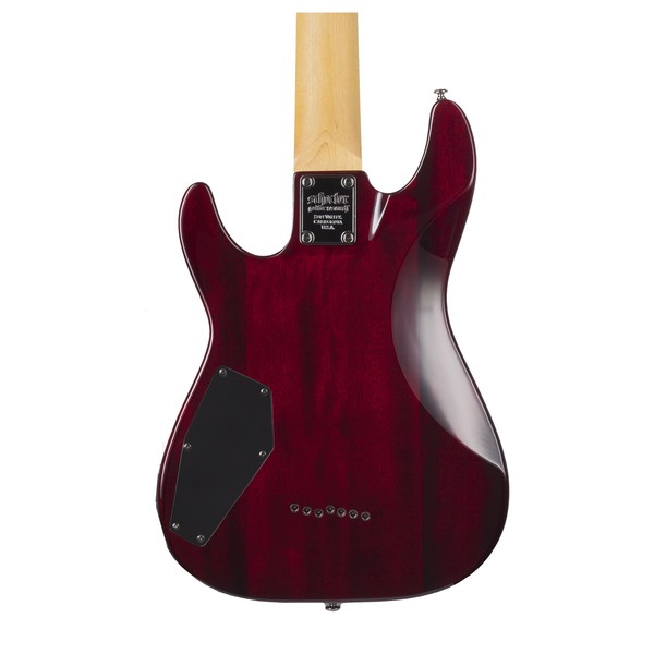 Schecter Omen Extreme-7 Left Handed, Black Cherry Back