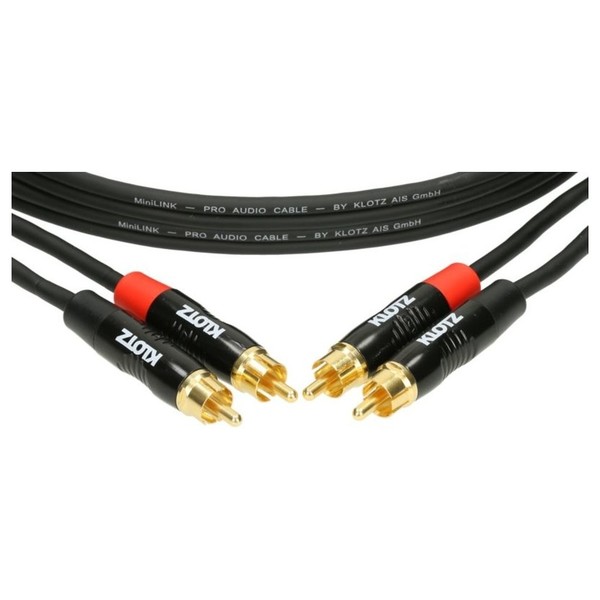 Klotz MiniLink Pro RCA Audio Cable, 90cm - connectors