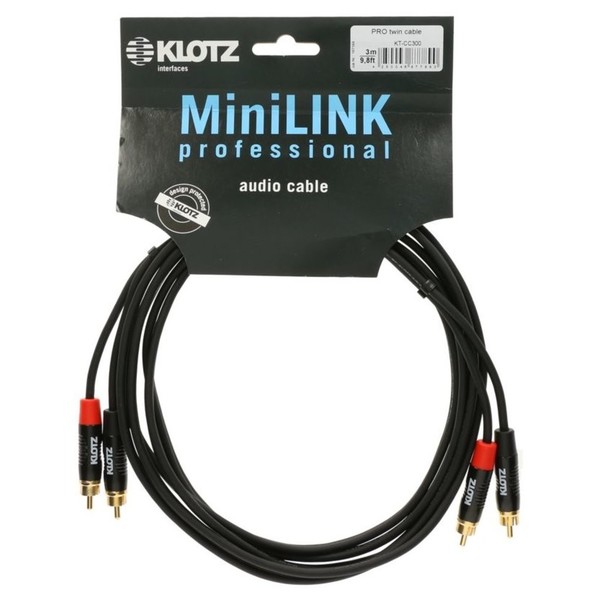Klotz MiniLink Pro RCA Audio Cable, 90cm - full