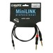 Klotz KY5 MiniLink Pro 3.5mm - Twin 1/4'' Jack Y-Cable, 90cm, Packaging