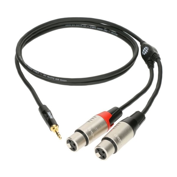 Klotz KY8 MiniLink Pro 3.5mm - Twin XLR Y-Cable, 1.8m