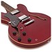 Hartwood Revival Left Handed Semi Acoustic Guitar, Cherry Red