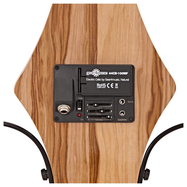 4/4 Size Electric Cello by Gear4music, Natural