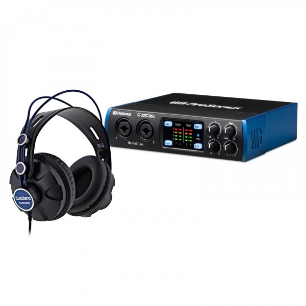 Presonus Studio 26C Audio Interface with HD7 Headphones - Full Bundle