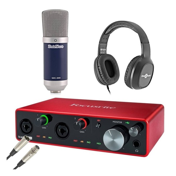 Focusrite Scarlett 4i4 Recording Bundle - Full Bundle