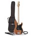 LA Select Bass Guitar by Gear4music, Natural