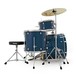 Tama Rhythm Mate Bundle With Drum Head Upgrade, Hairline Blue - side