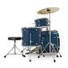 Tama Rhythm Mate Complete Bundle w/ Drum Head Upgrade, Hairline Blue - side