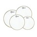 Tama Rhythm Mate Complete Bundle w/ Drum Head Upgrade, Charcoal Mist - aquarian classic clear